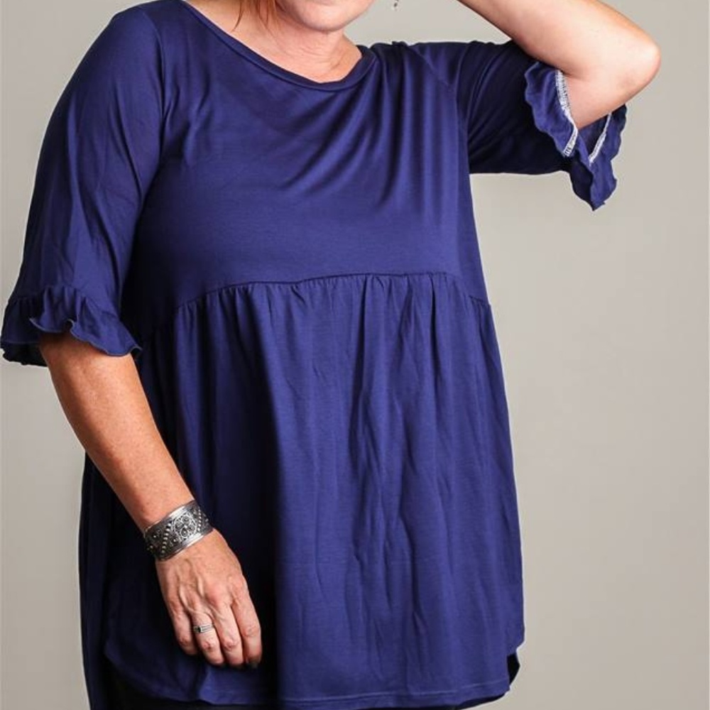 BABY DOLL BELL SLEEVE BLOUSE